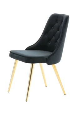 Velvet Deluxe Matstolar Black