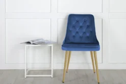 Velvet Deluxe Matstolar Blue