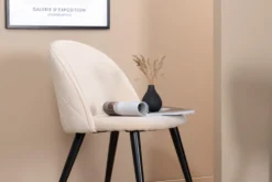 Velvet Matstolar Beige