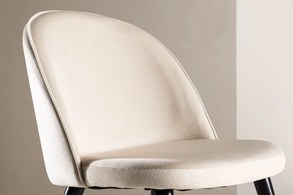 Velvet Matstolar Beige