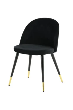 Velvet Matstolar Black
