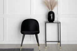 Velvet Matstolar Black