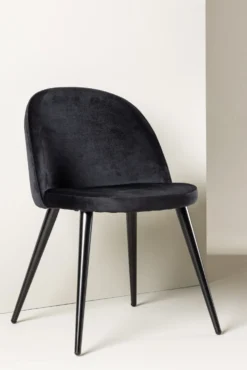 Velvet Matstolar Black