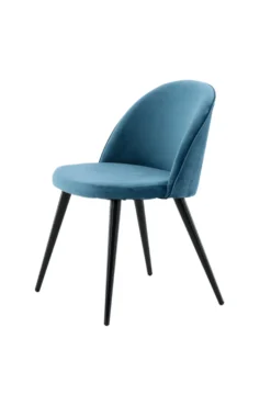 Velvet Matstolar Blue