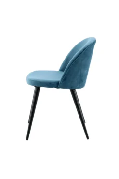 Velvet Matstolar Blue