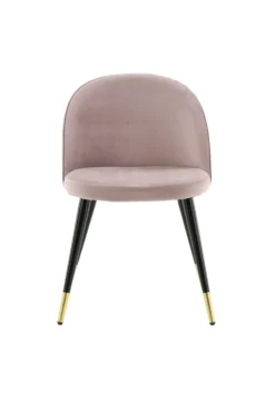 Velvet Matstolar Dammig rosa