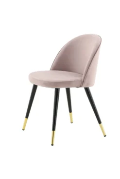 Velvet Matstolar Dammig rosa