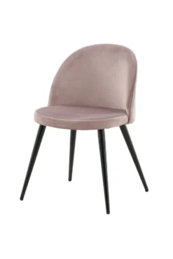 Velvet Matstolar Dammig rosa