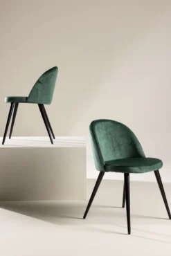 Velvet Matstolar Green