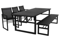 Vevi Matbord – Svart, 230×95 cm