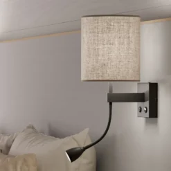 Vägglampa Dual E27+MR11 exkl. skärm