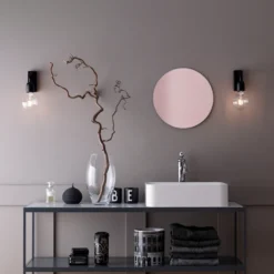 Vägglampa Regal 1 lampa mattsvart