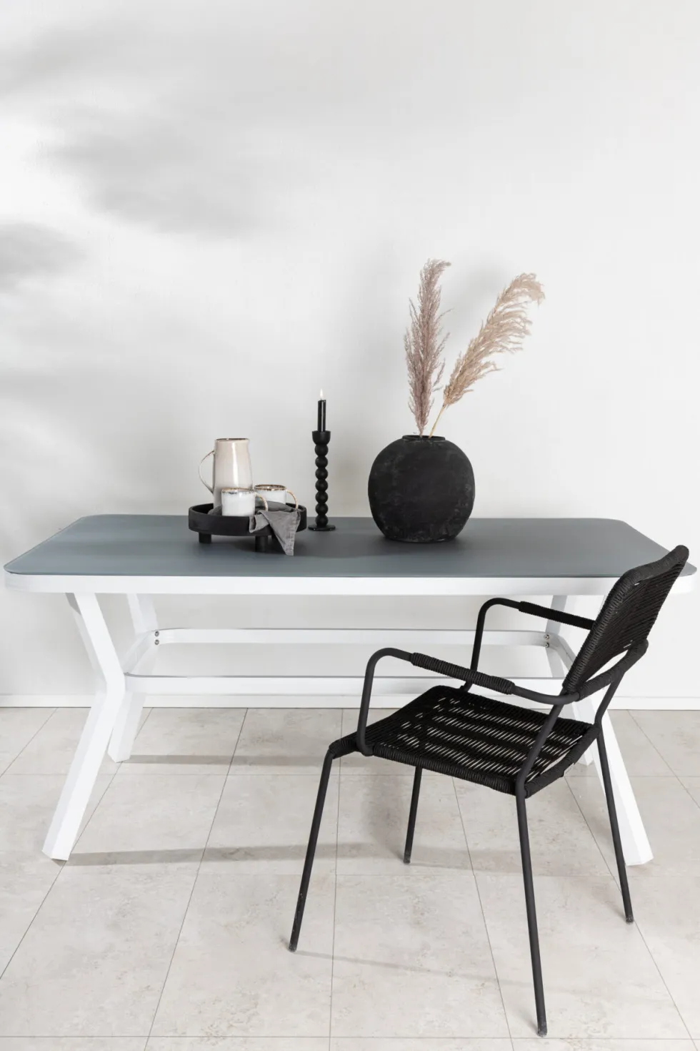 Virya Rektangulära Matbord 160 x 90 Grå