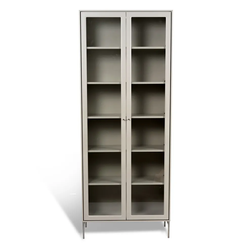 Volt vitrinskåp högt beige