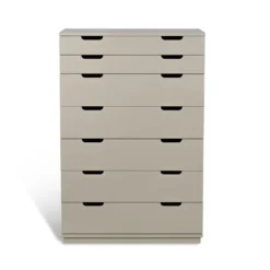 Volt vitrinskåp lågt beige
