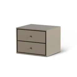 Volt vitrinskåp lågt beige