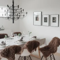 Wooly rug faux fur