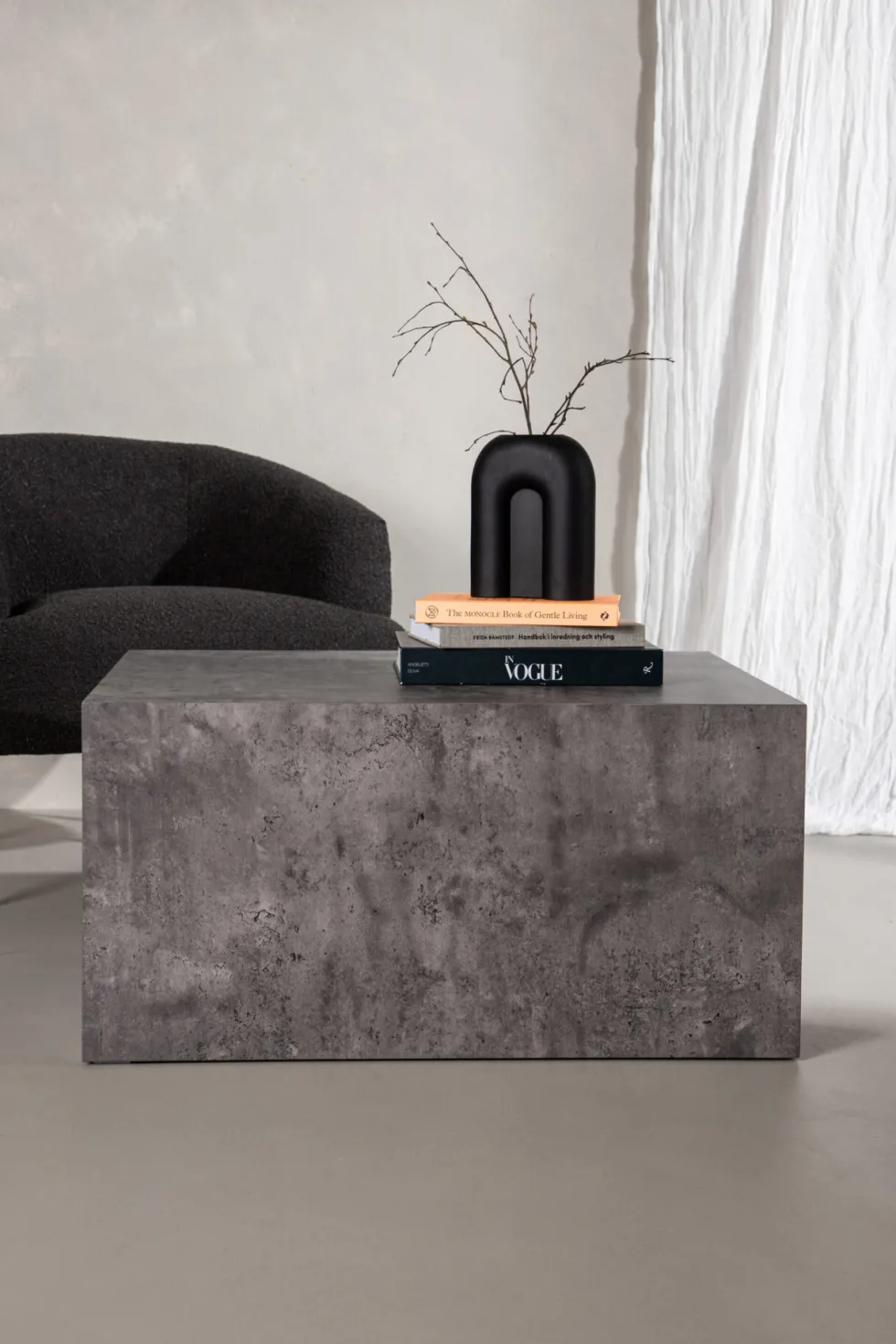 York Soffbord 80 x 60 Dark Grey