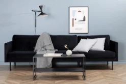 Zoom 3-sits soffor Black